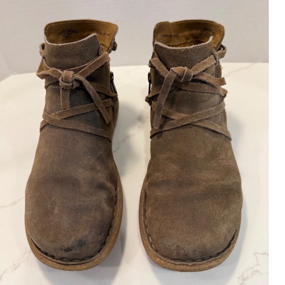 Born Brown Suede Ankle Booties